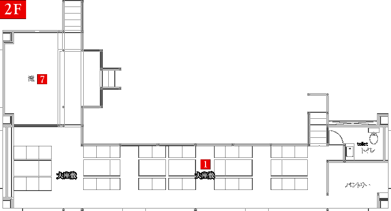 店内地図2F